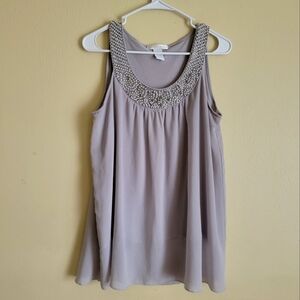 Design History Beaded Sleeveless Blouse